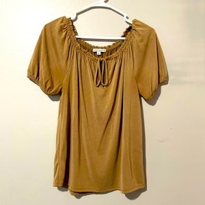 Ruched Neck Top